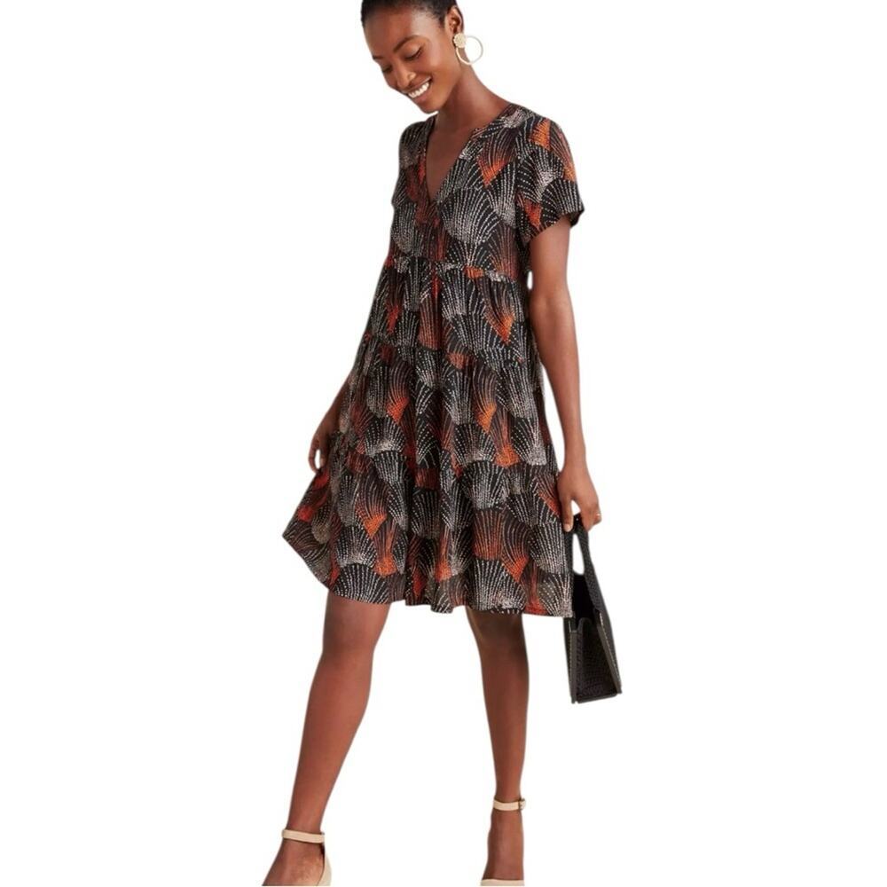 Maeve Anthropologie Tania Tiered Tunic Dress Size Small